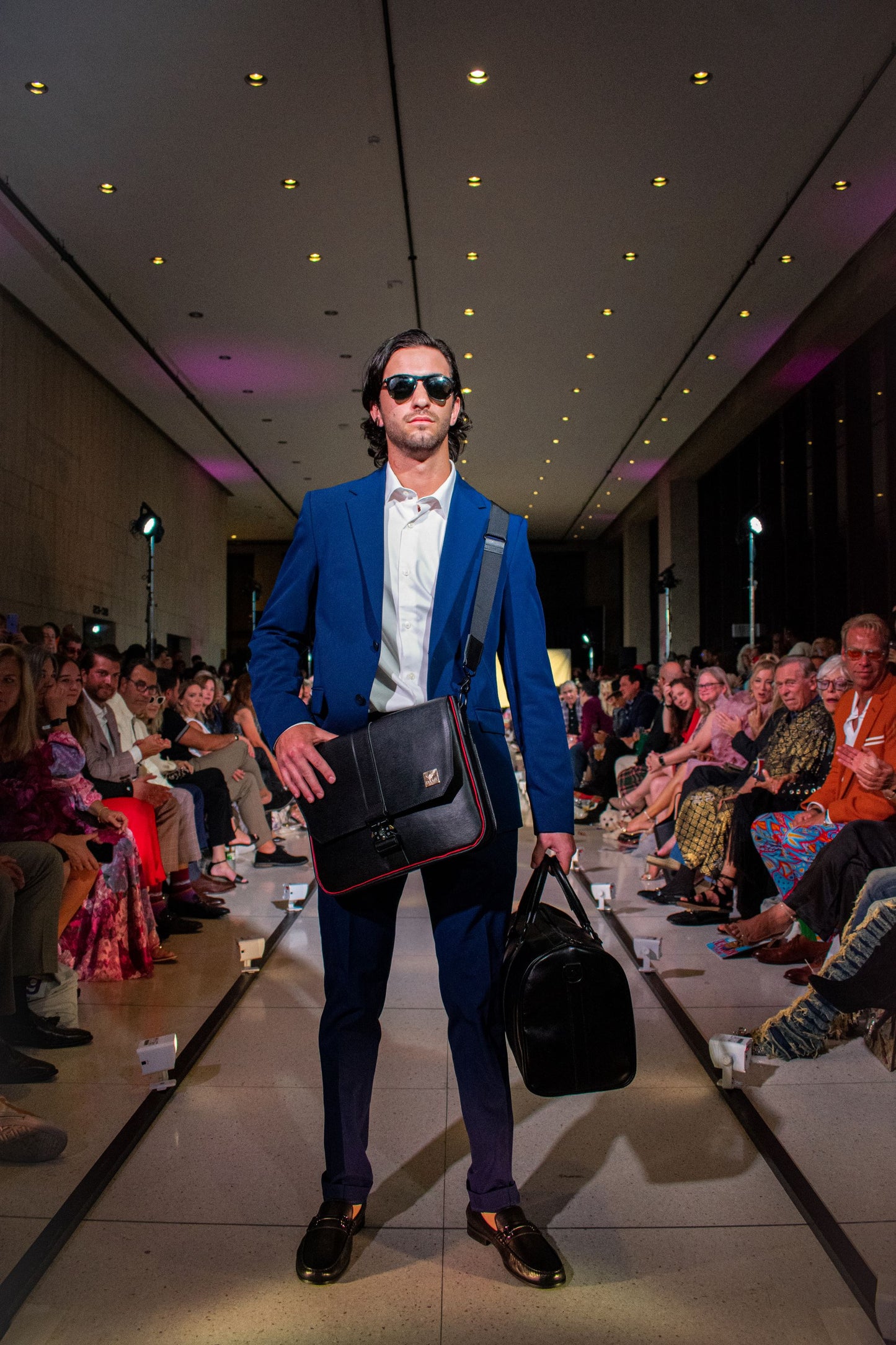 Look 3: The Lenox Messenger Bag & The Roxbury Duffle Bag