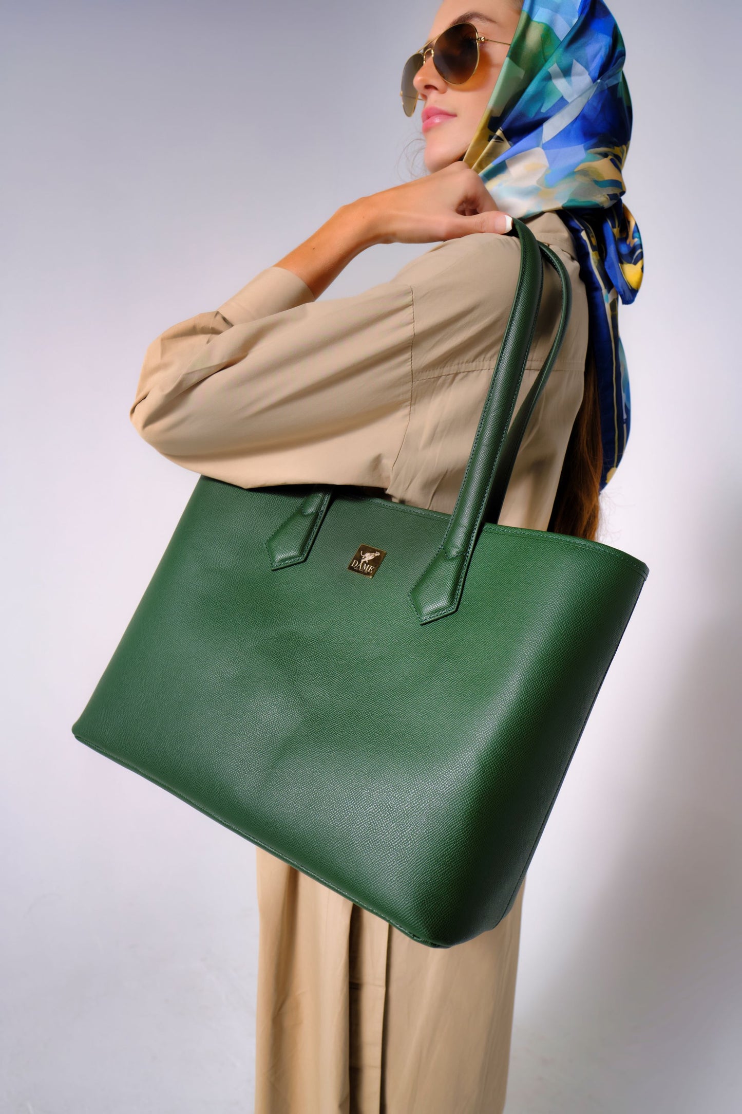 Kendall Tote Bag in Evergreen