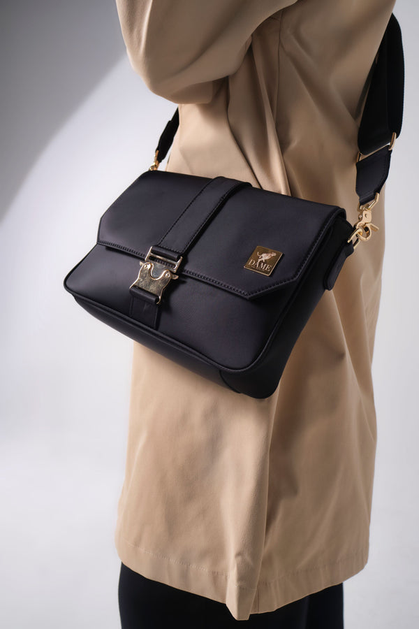 Lexington Corso Messenger Bag - Obsidian